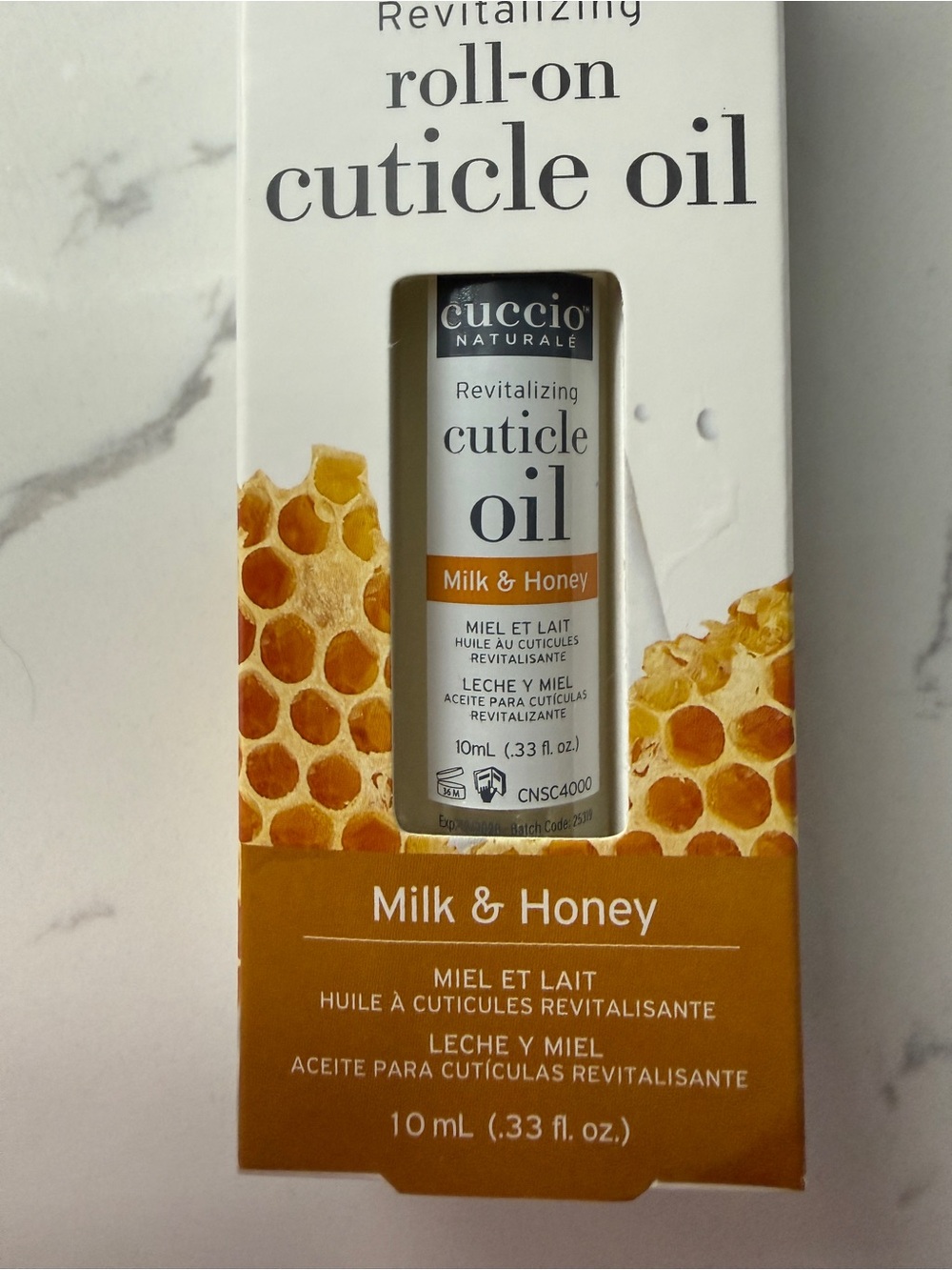 NIB Cuccio Naturale Revitalizing Roll-On Cuticle Oil Milk & Honey 10mL - Picture 6 of 6